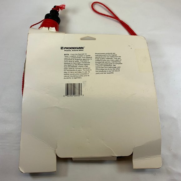 Leather Bota Flask Bag Mr Quencher  Spain 2L New - Picture 6 of 7